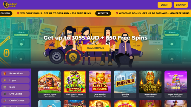 Screenshot reale del sito RollingSlot Casino